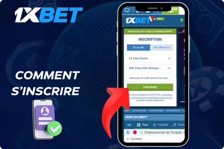 Guide pour s'inscrire sur 1xBet facilement et rapidement