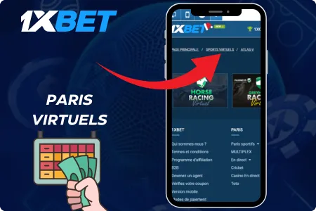 Paris virtuels sur 1xBet offrant des opportunités de gains innovantes