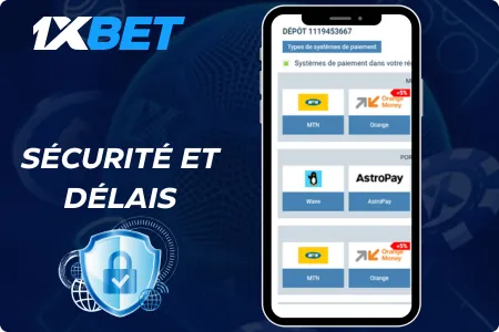 Sécurité des données et rapidité des transactions sur 1xBet